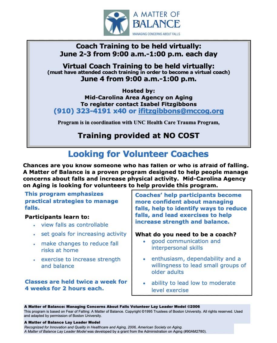 Training flyer